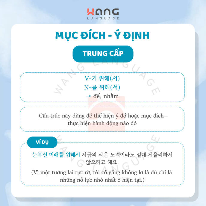 Học tiếng Hàn Trung cấp