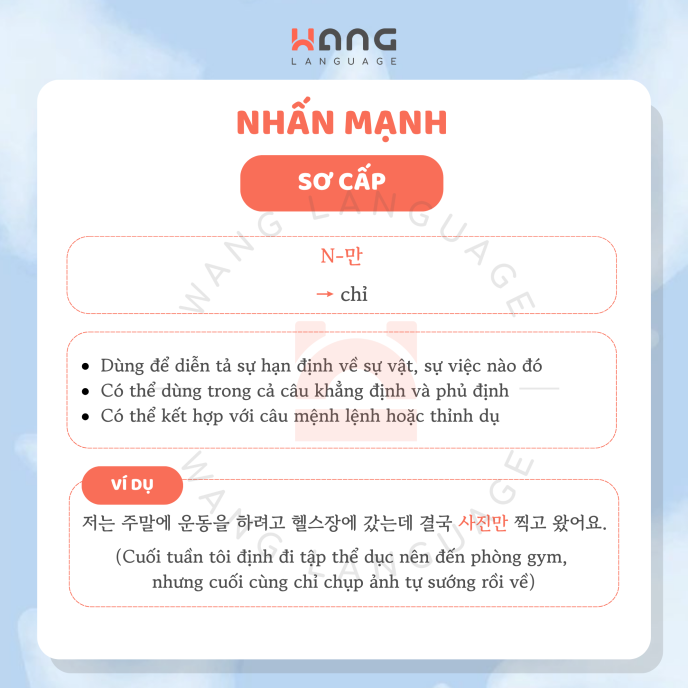 Biểu hiện tiếng Hàn sơ cấp
