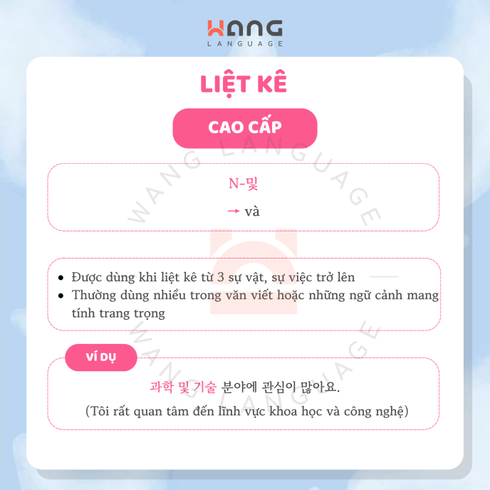 Nâng cấp ngữ pháp tiếng Hàn