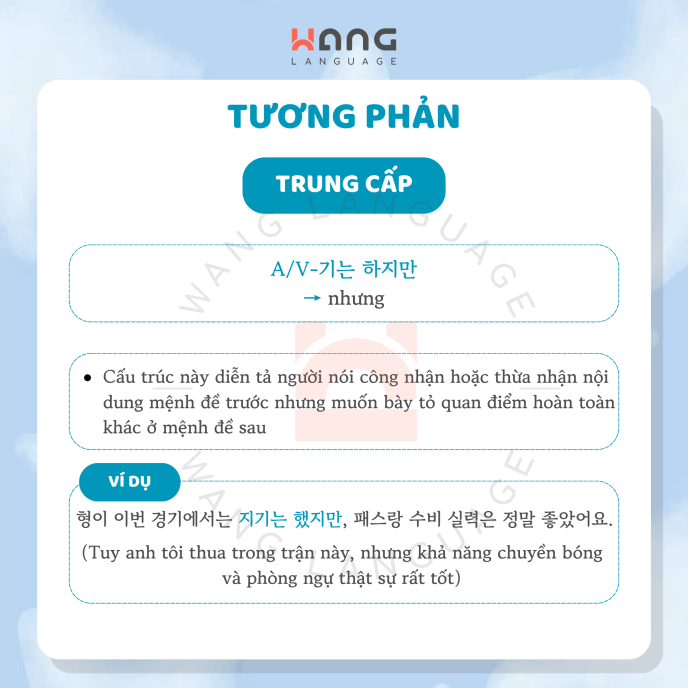 Ngữ pháp trung cấp - Tương phản