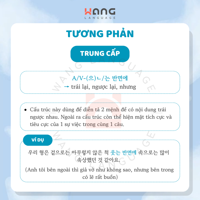 Ngữ pháp trung cấp - Tương phản