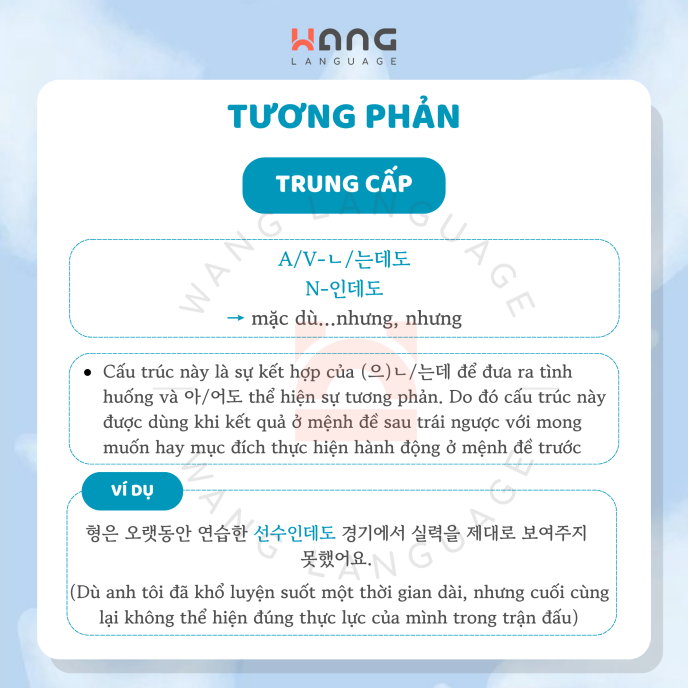 Ngữ pháp trung cấp - Tương phản
