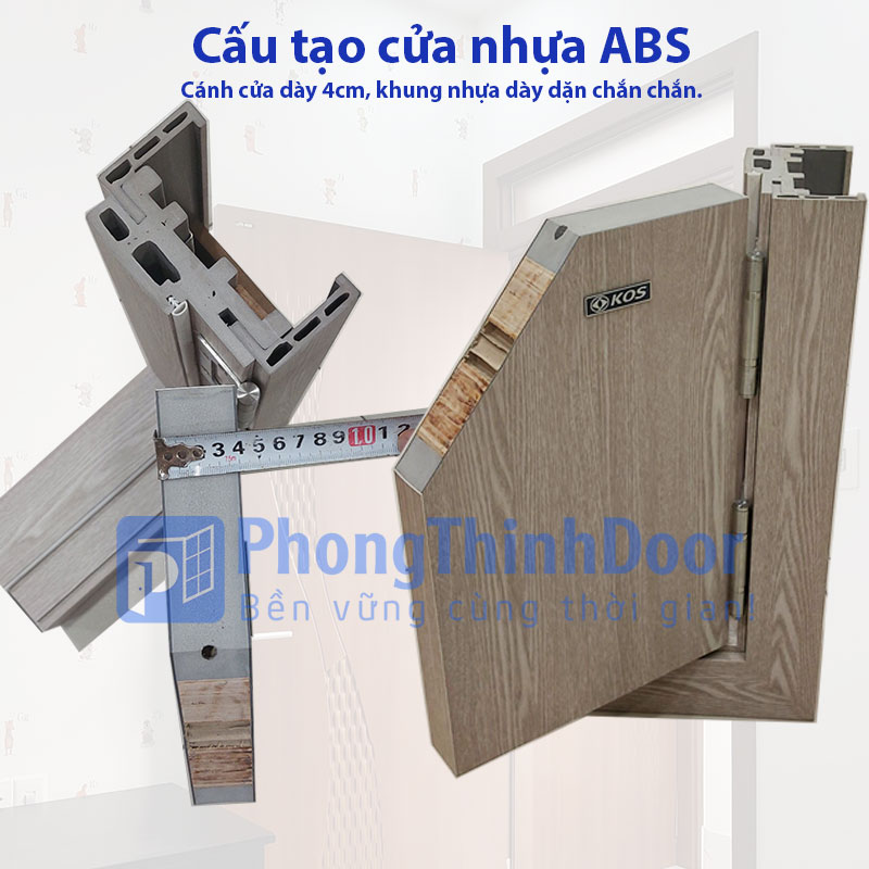 cấu tạo cửa nhựa abs hàn quốc