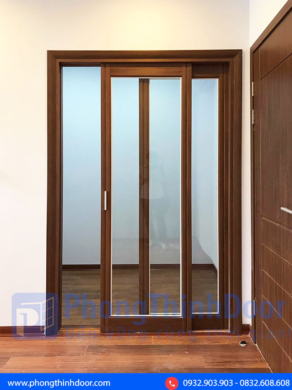cửa lùa 2 cánh kiểu hàn quốc