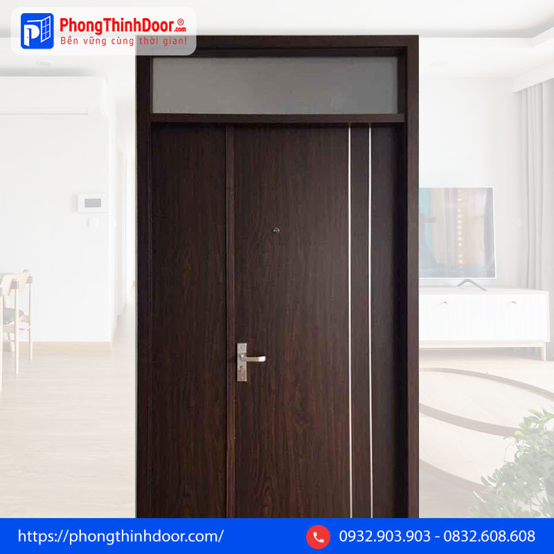 Cửa gỗ 2 cánh MDF MELAMINE