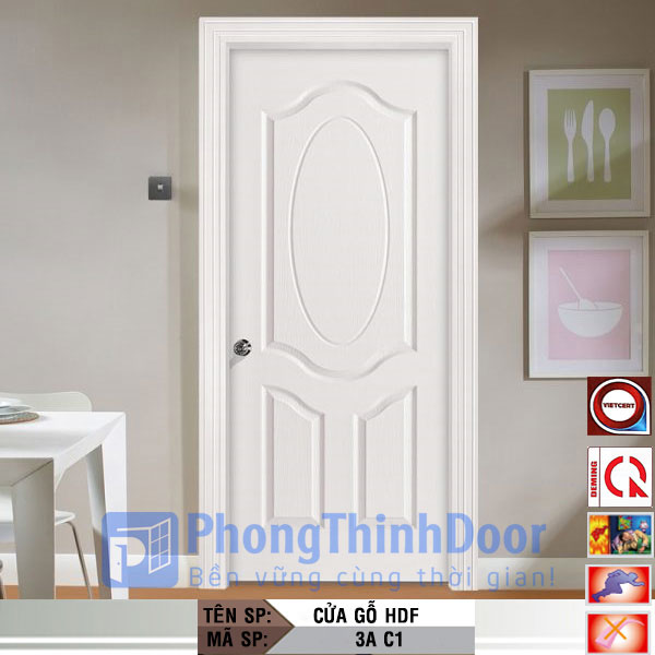 cửa gỗ công nghiệp hdf 3A-C1