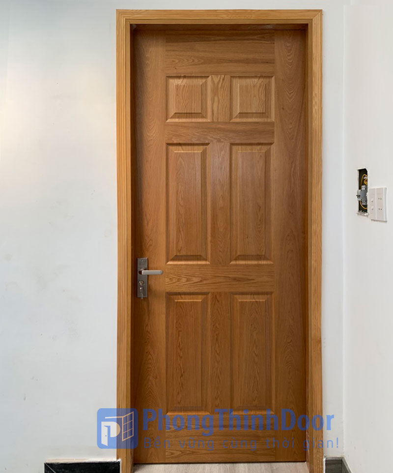 cửa gỗ hdf veneer 6a-sapele