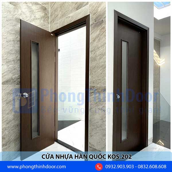cửa nhựa giả gỗ hàn quốc