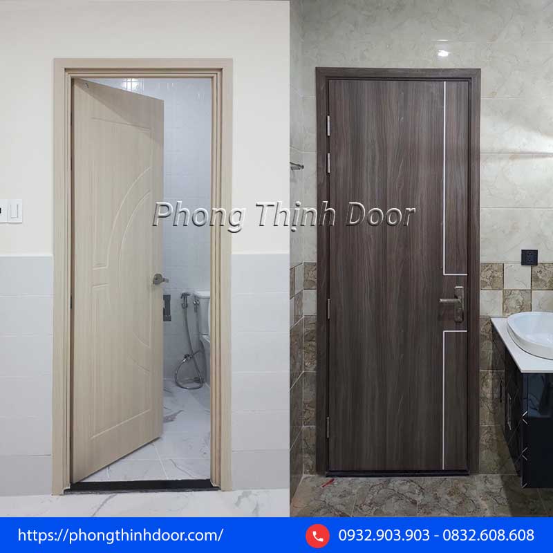 cửa nhựa composite nhà vệ sinh