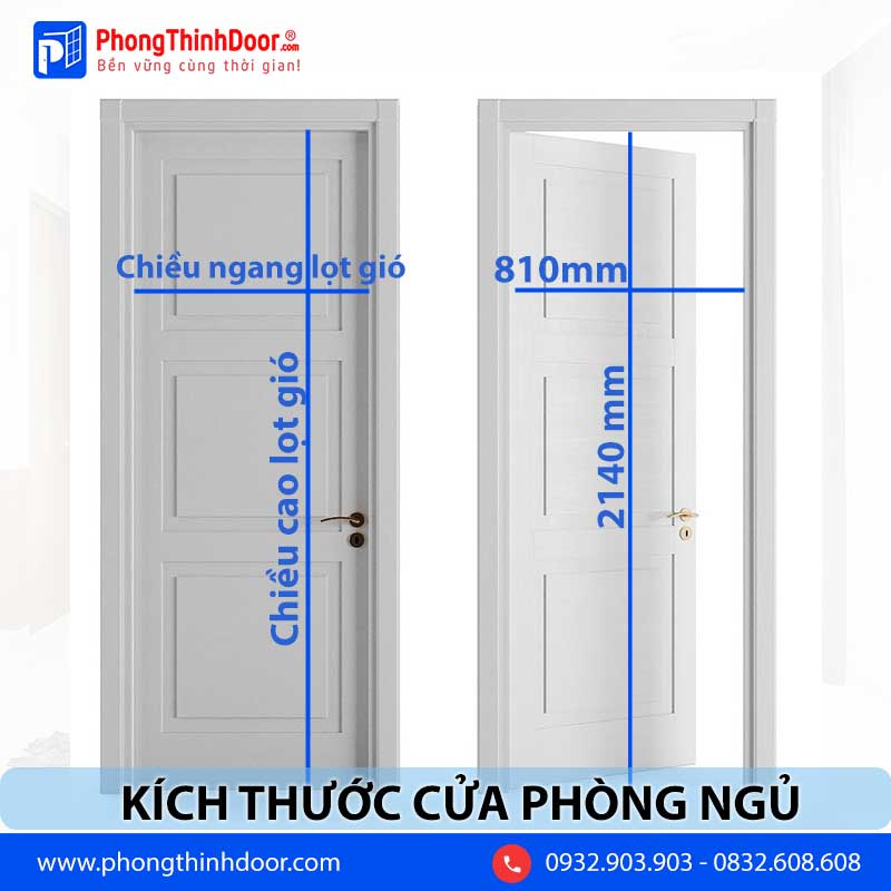 kích thước cửa phòng ngủ