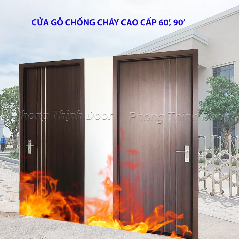cửa gỗ chống cháy