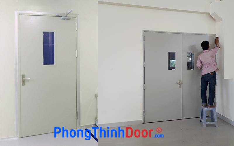 thi công cửa chống cháy