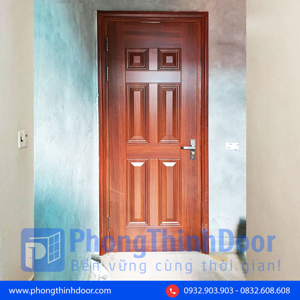 cửa thép vân gỗ phòng ngủ