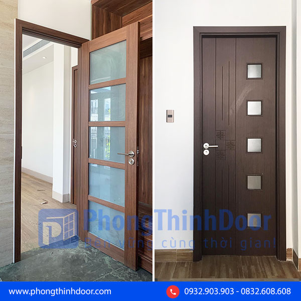 mẫu cửa hàn quốc có ô kính
