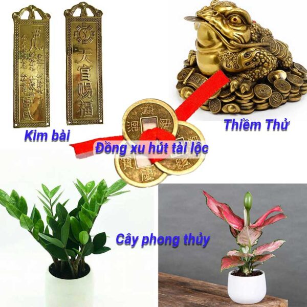 Treo các vật phẩm phong thủy để hóa giải phong thủy