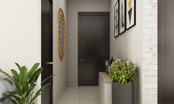 Hóa giải cửa phòng ngủ đối diện nhau, đối diện cửa chính bằng cách thêm cây cối, tranh hoặc bàn uốn nước