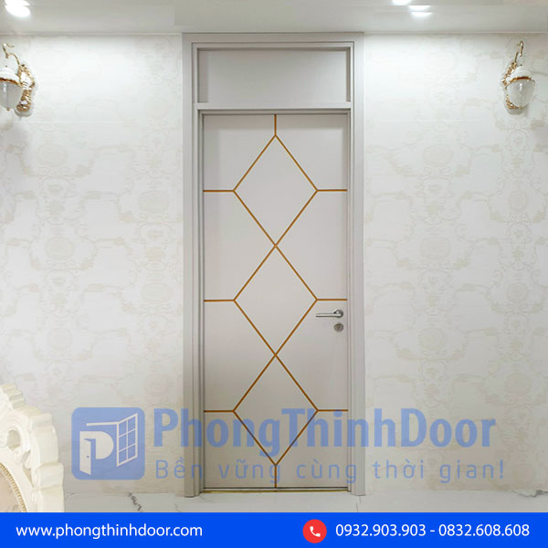 cửa gỗ mdf màu trắng