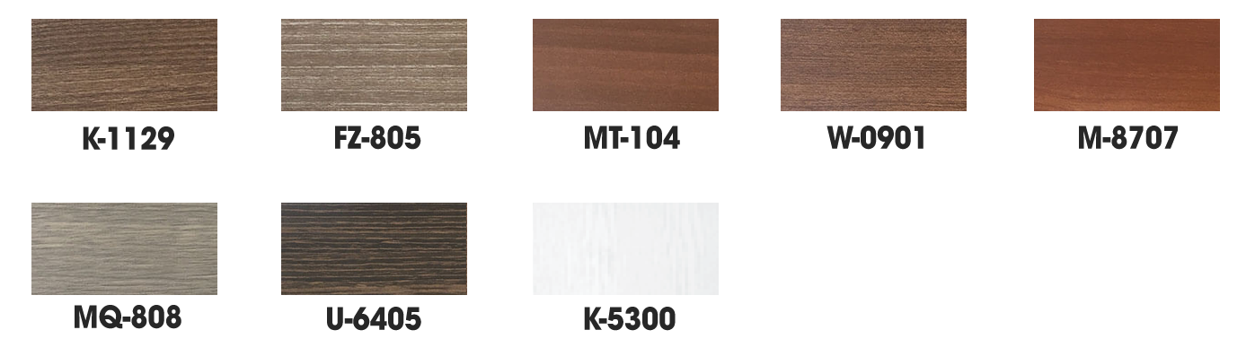 bảng màu cửa nhựa abs