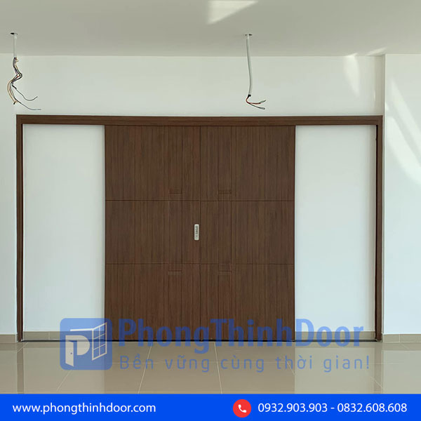 cửa lùa 2 cánh nhựa hàn quốc