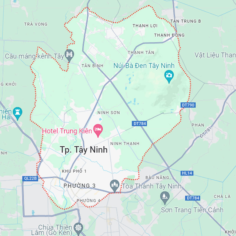bản đồ tỉnh tây ninh