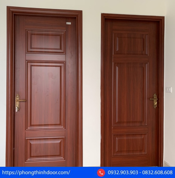 Cửa phòng ngủ thép vân gỗ