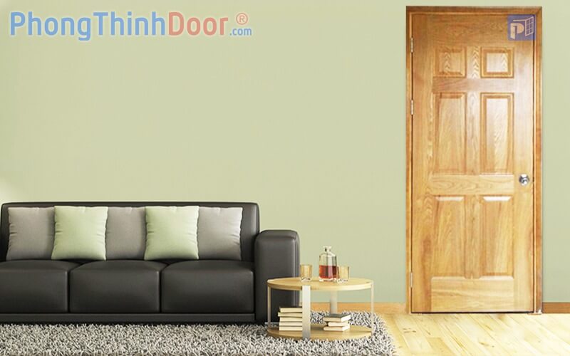 Mẫu cửa gỗ công nghiệp HDF Veneer PTD.6a-Ash cổ điển và sang trọng
