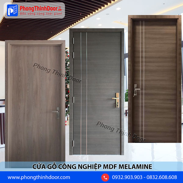 cửa gỗ công nghiệp mdf melamine