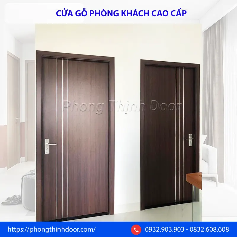 cửa gỗ phòng khách