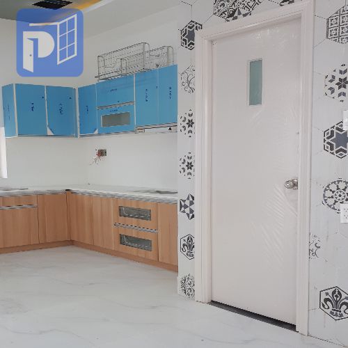 Cửa gỗ HDF Veneer PhongThinhDoor thi công thực tế