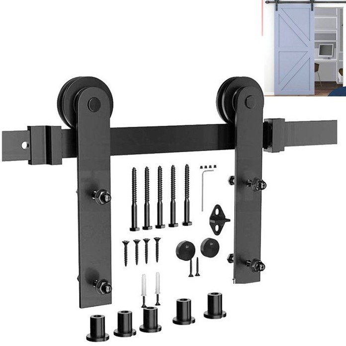 bộ ray cửa gỗ lùa barn door