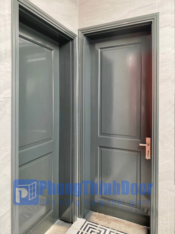 cửa gỗ tự nhiên nhà vệ sinh