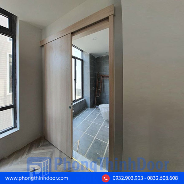 cửa lùa gỗ công nghiệp MDF