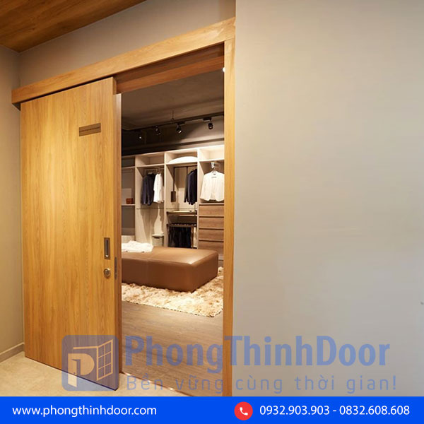 cửa lùa gỗ phòng ngủ