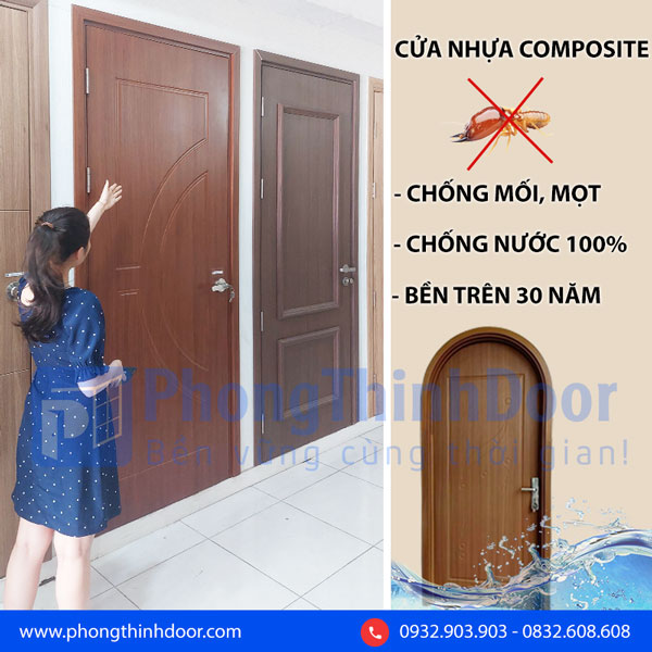 cửa nhựa composite vân gỗ