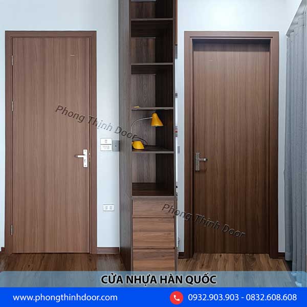 cửa nhựa hàn quốc phẳng - flush door