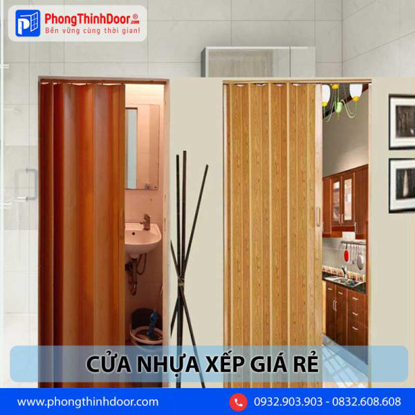 Cửa nhựa xếp giá rẻ