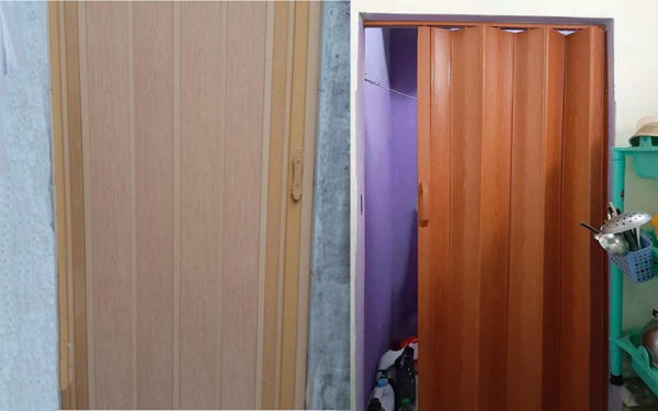 Hình ảnh thực tế của một số loại cửa xếp nhựa đang sử dụng