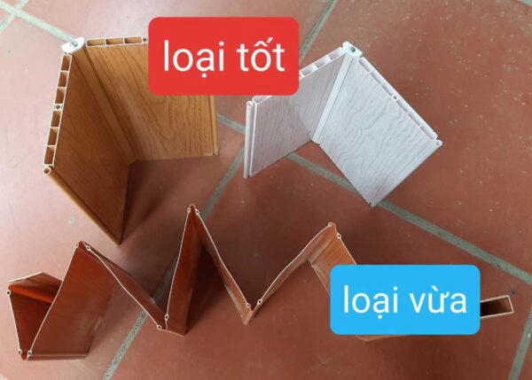 Chất liệu của các loại cửa nhựa xếp