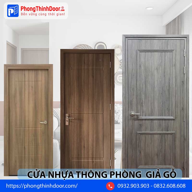 cửa nhựa thông phòng