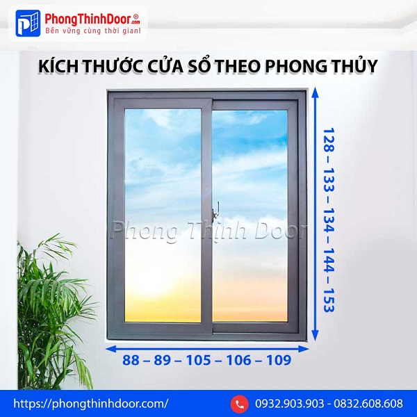 Kích thước cửa sổ theo phong thủy