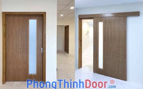 Cửa phòng ngủ giả gỗ MDF 