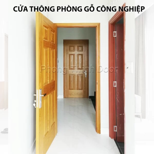 Mẫu cửa gỗ thông phòng đẹp