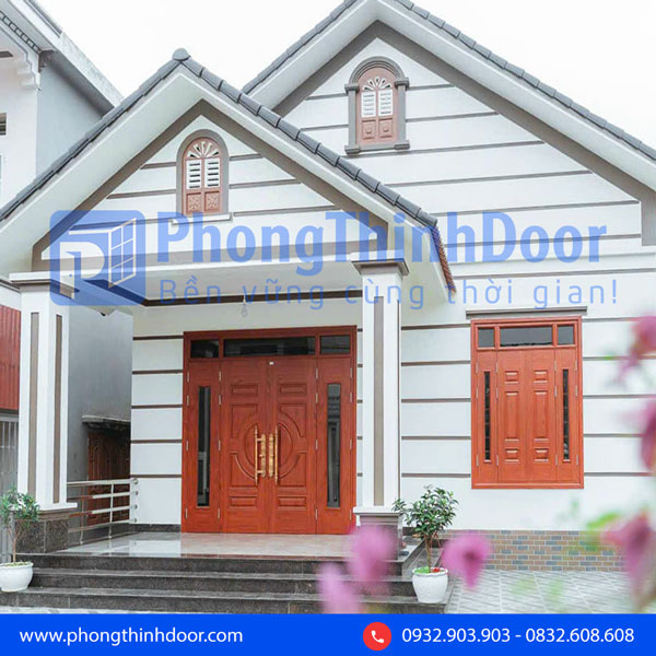giá cửa thép vân gỗ
