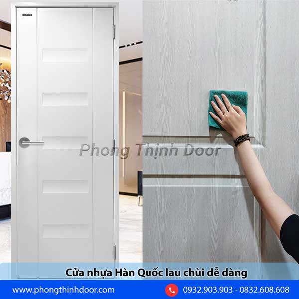 cửa nhựa abs dễ lau chùi
