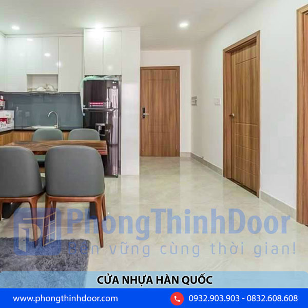 cửa nhựa giả gỗ phòng ngủ