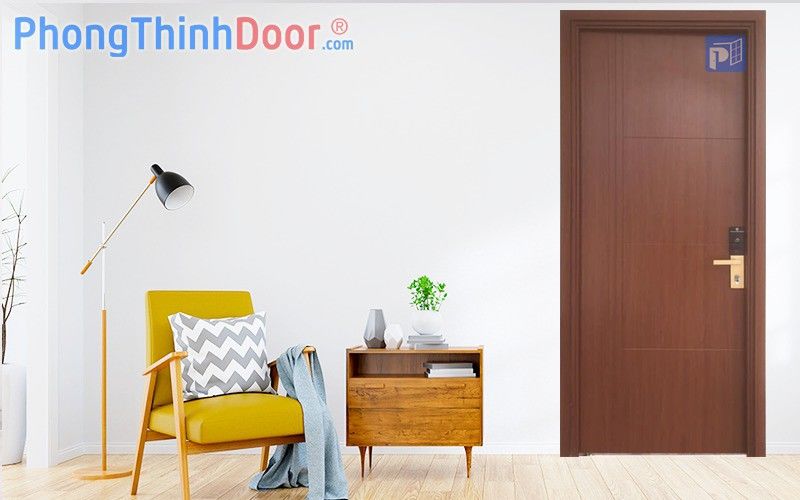 Cửa nhựa Composite màu gỗ đơn giản mà sang trọng