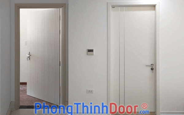 cửa nhựa gỗ composite phẳng