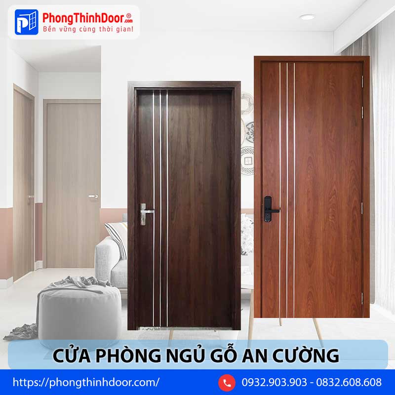 cửa phòng ngủ gỗ an cường