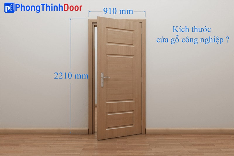 kích thước cửa gỗ công nghiệp