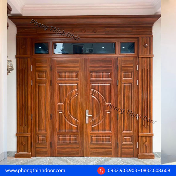 các loại cửa đi thép vân gỗ